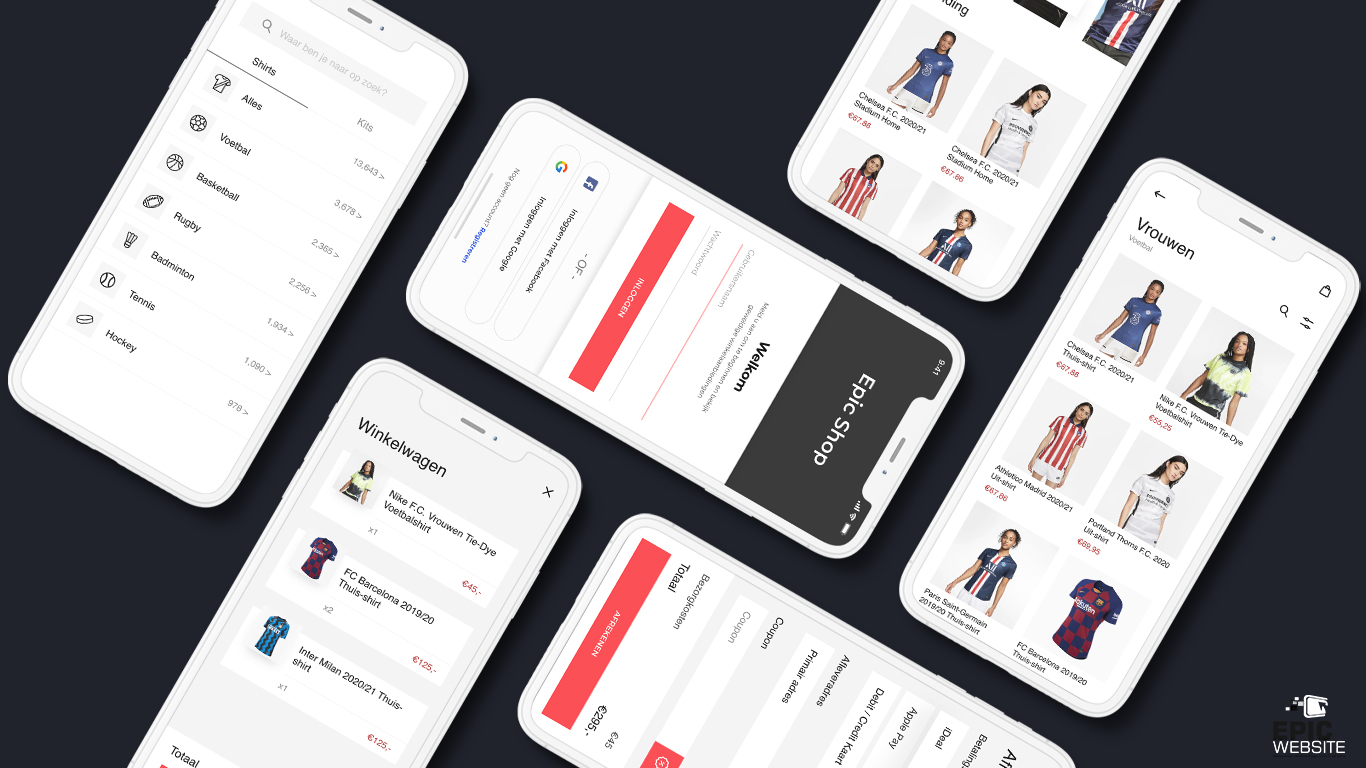 Epicwebsite WordPress of Woocommerce app