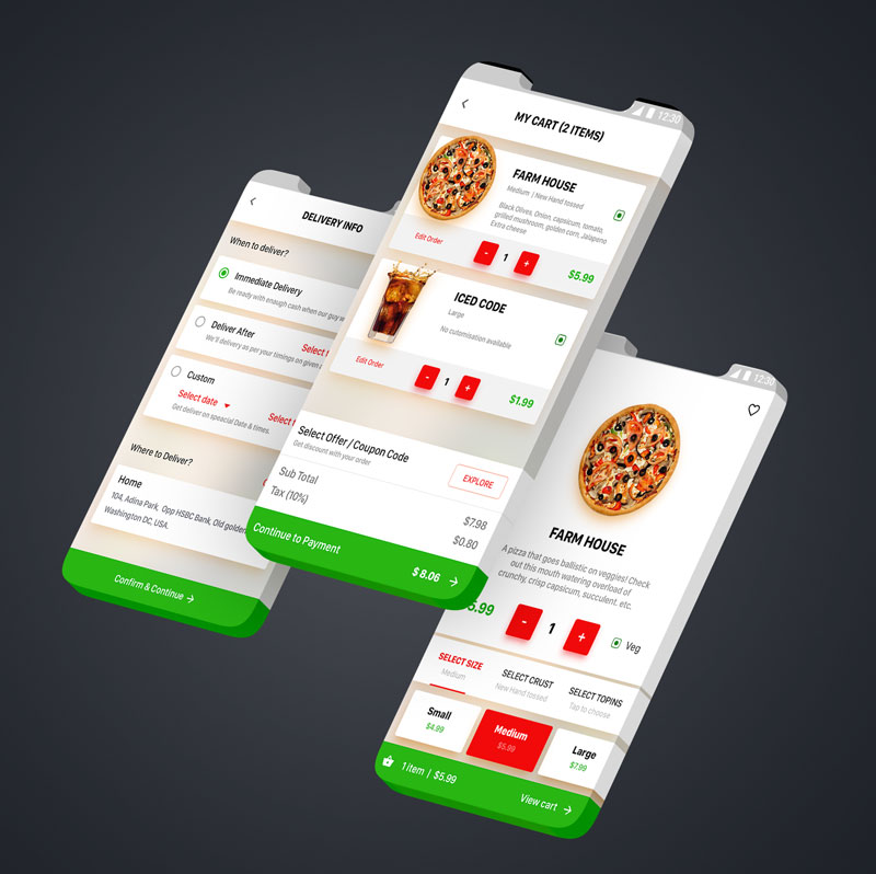 Epicwebsite, Pizza bezorging app ontwikkelaar