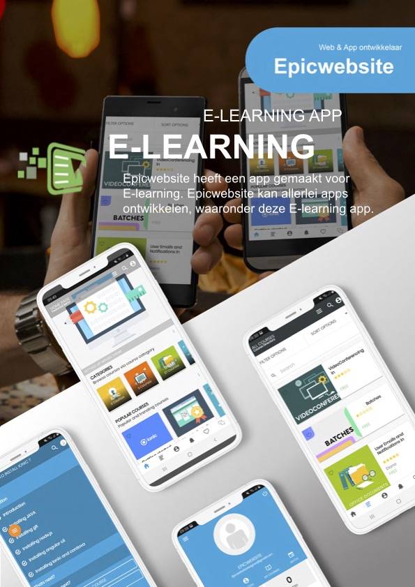 E-learning App laten maken bij epicwebsite